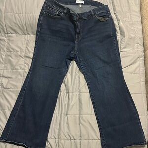 Lane Bryant Dark Blue high rise boot jeans